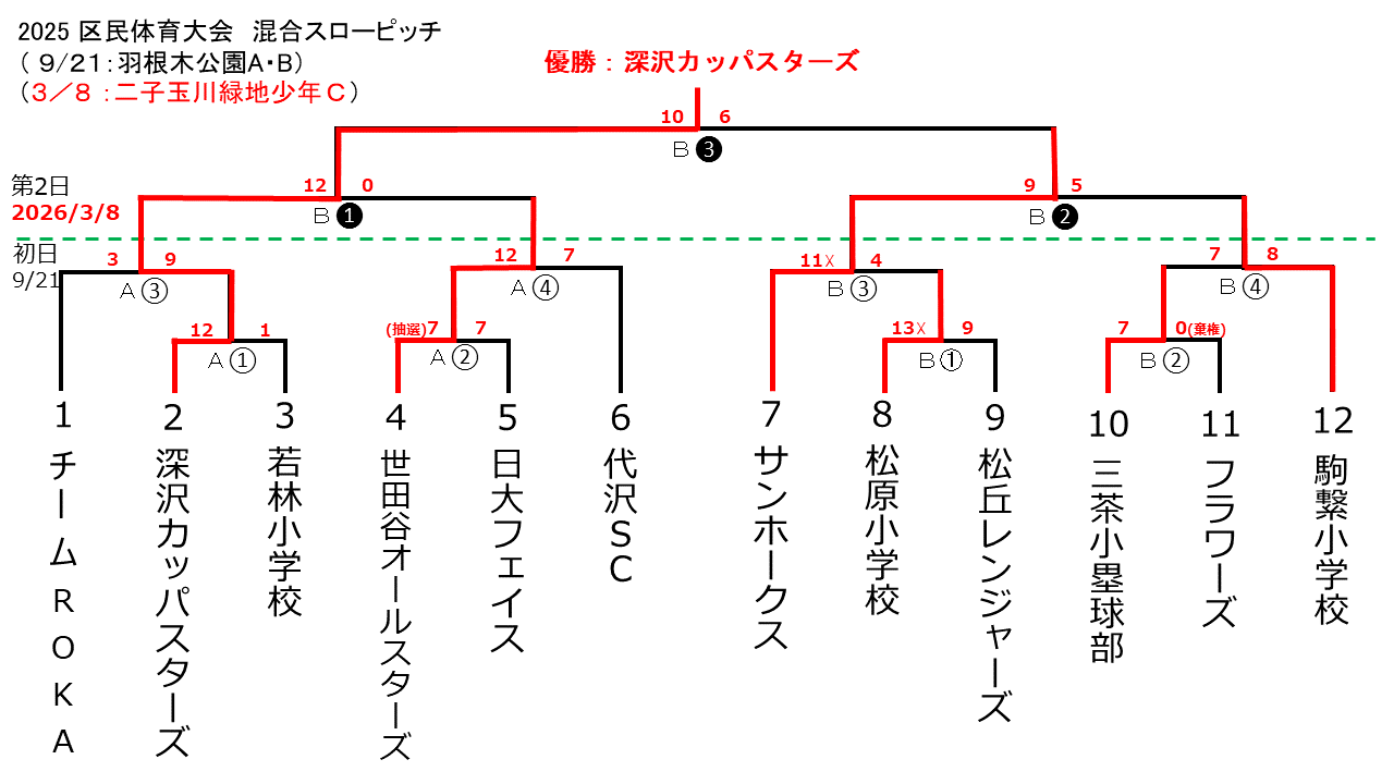区民体育大会混合スローピッチ